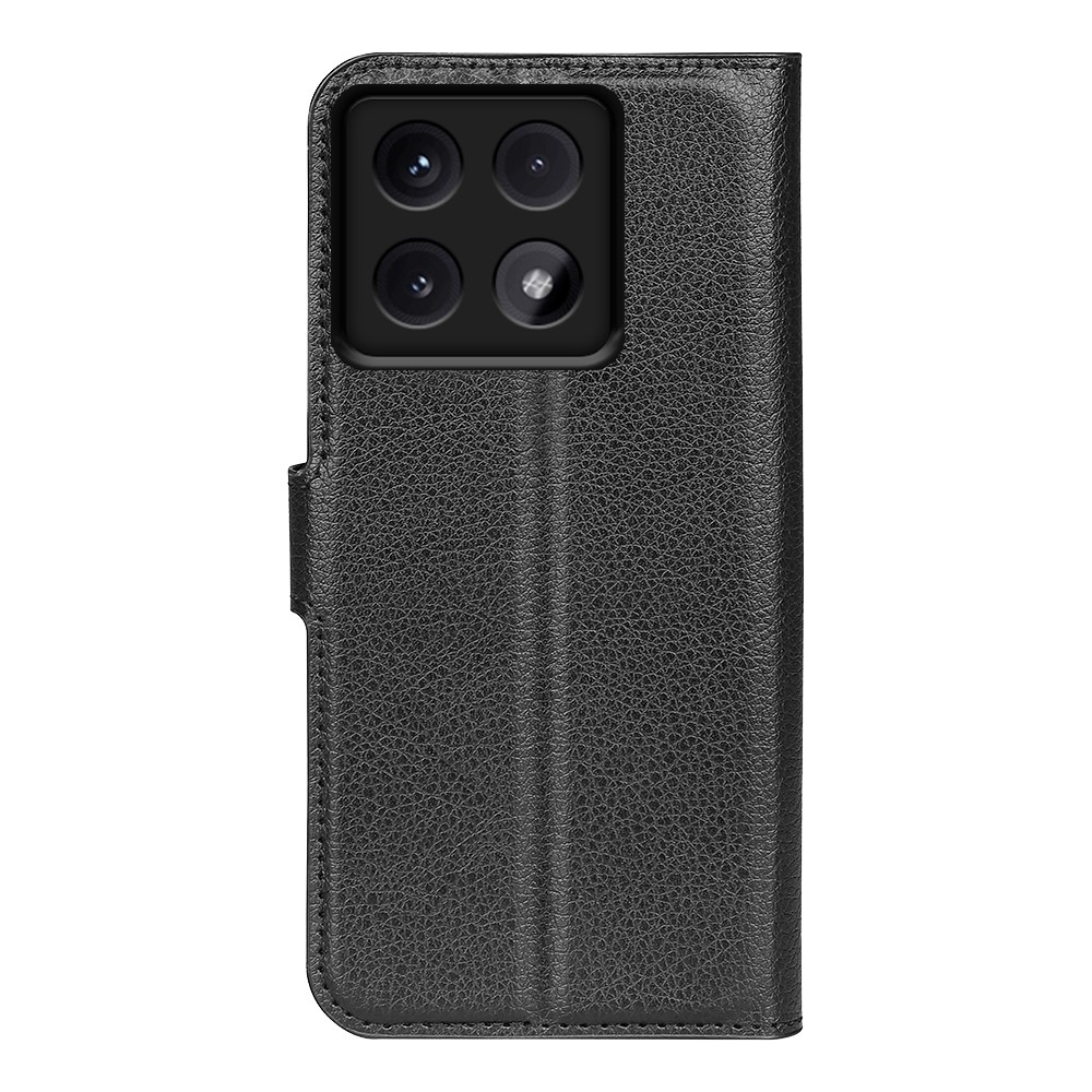 Litchi könyv tok a Xiaomi 14T-hez - fekete