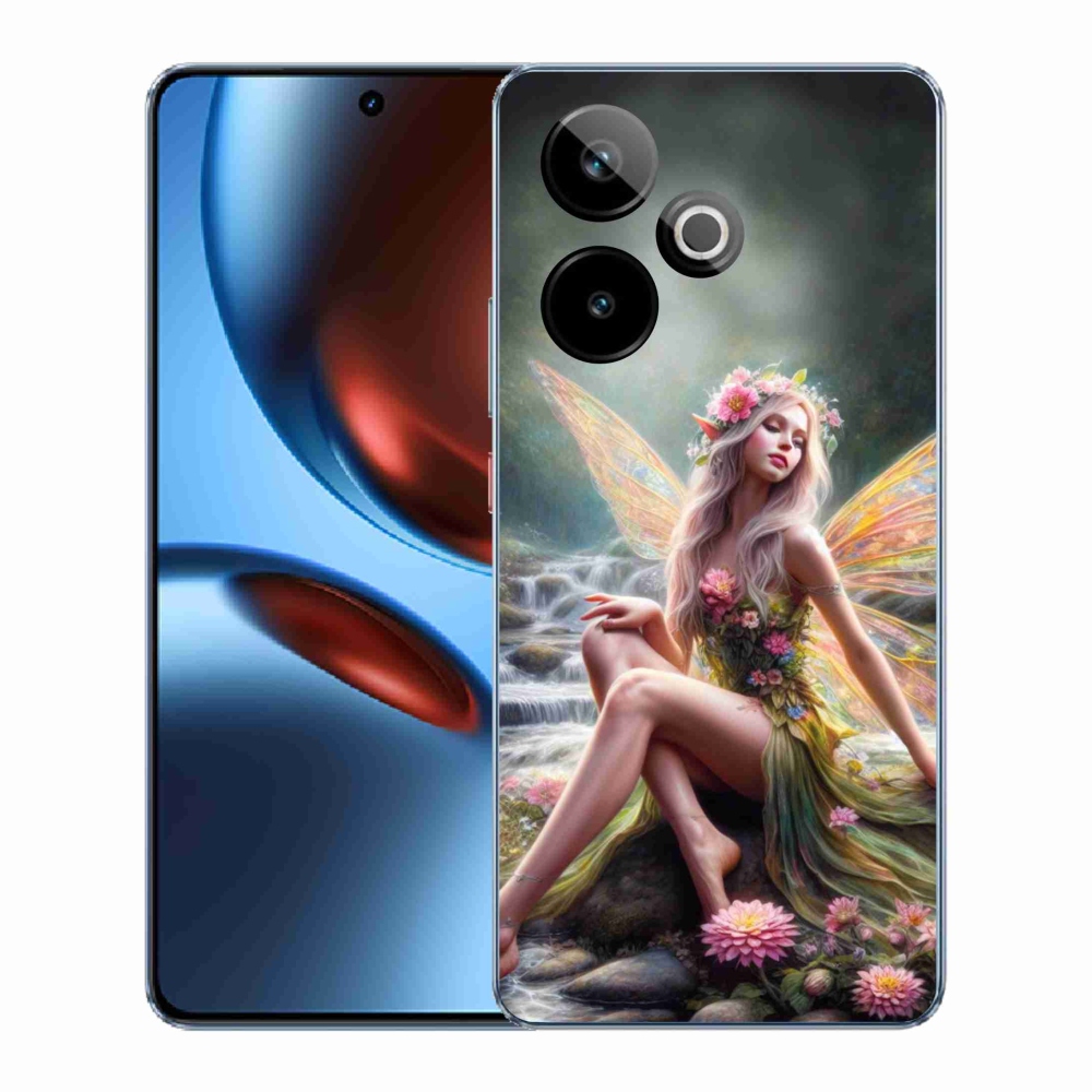 Rugalmas zselés tok mmCase képpel a Realme GT 7 5G/GT 7T 5G - pillangó nő 1