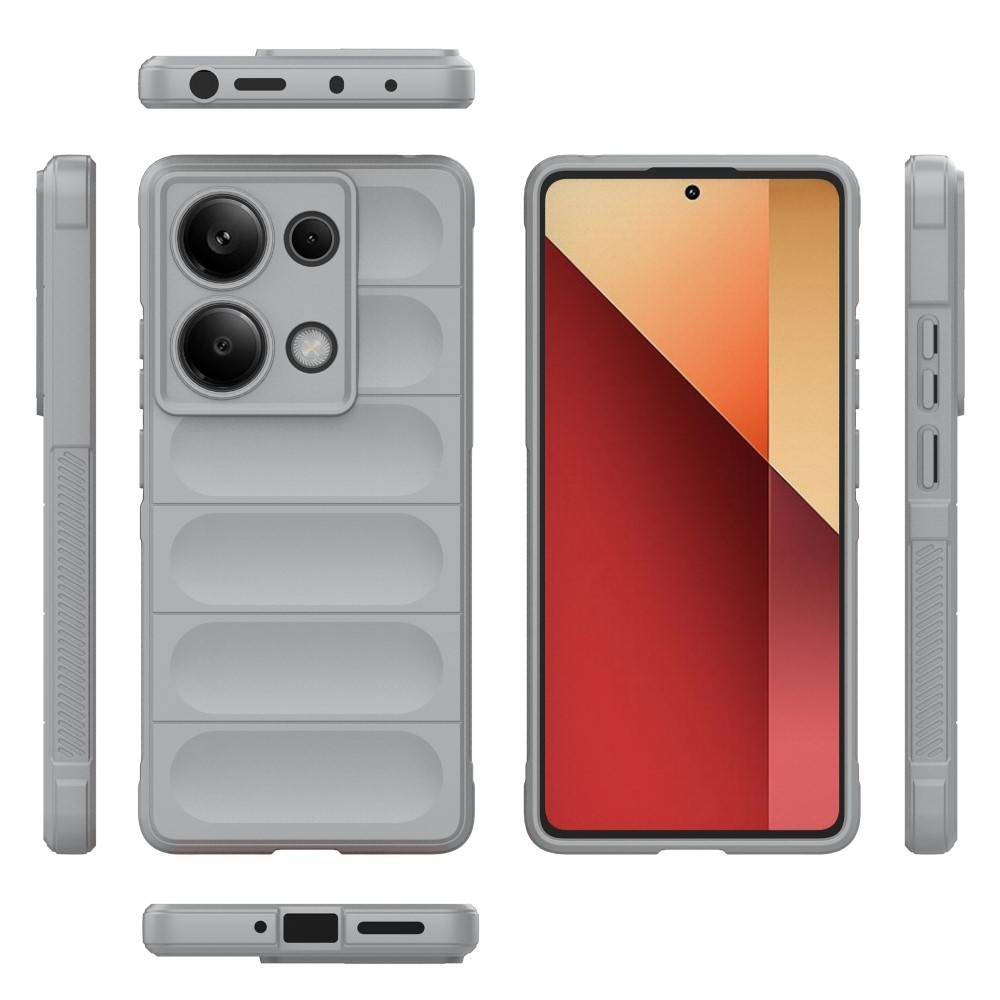 Rugg tartós zselés tok Xiaomi Redmi Note 13 Pro 4G/Poco M6 Pro - világosszürke