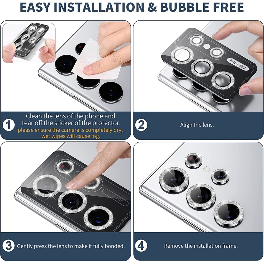 ENK Decor kamera lencse üveg Samsung Galaxy S25+ (különálló üveg) - arany színben