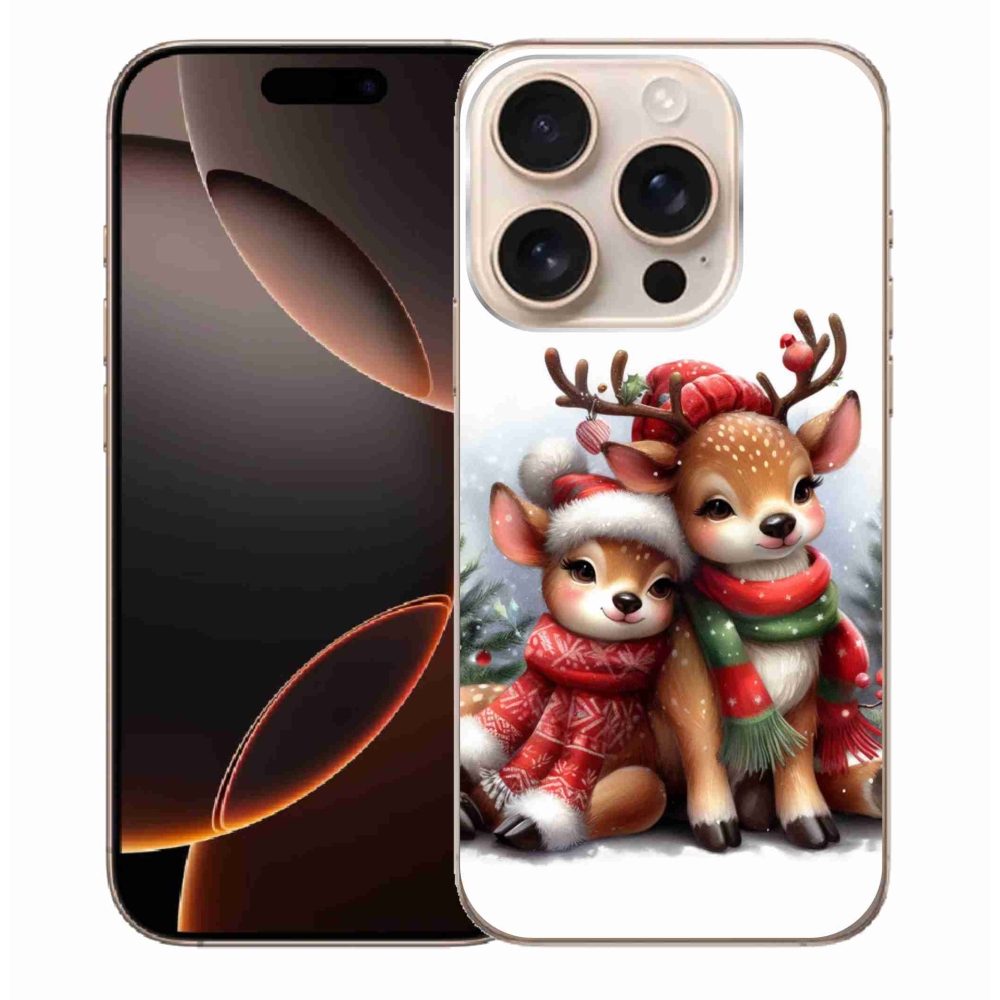 Zselés borítás mmCase iPhone 16 Pro Max készülékhez - karácsonyi rénszarvas