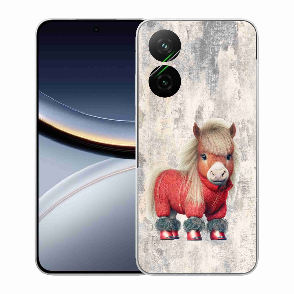 Gél borítás mmCase a Xiaomi Poco F7 5G-hez - póni pulóverben