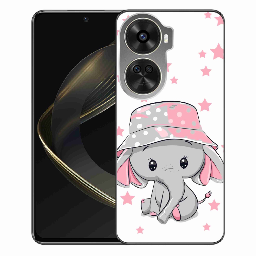 Gél borítás mmCase a Huawei Nova 12 SE számára - rózsaszín elefánt