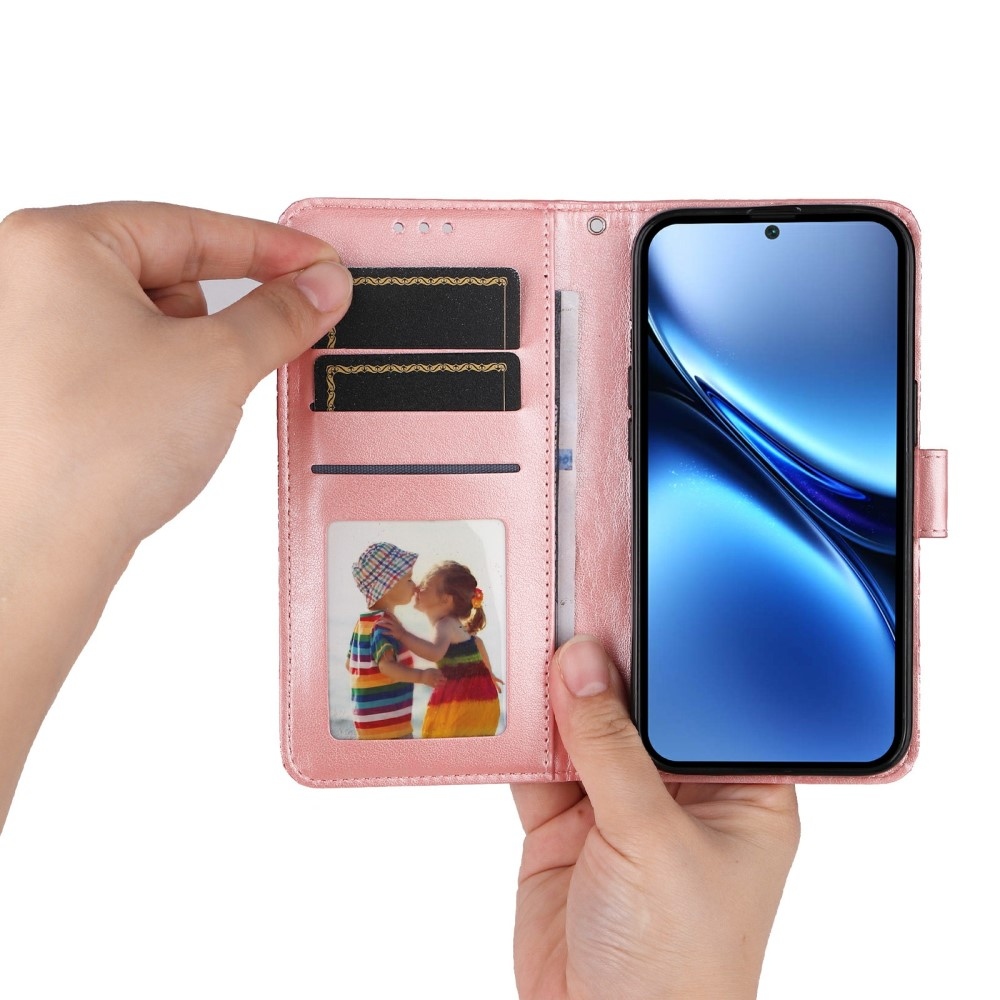 Napraforgó könyv tok a Vivo X200 Pro 5G készülékhez - rózsaszín