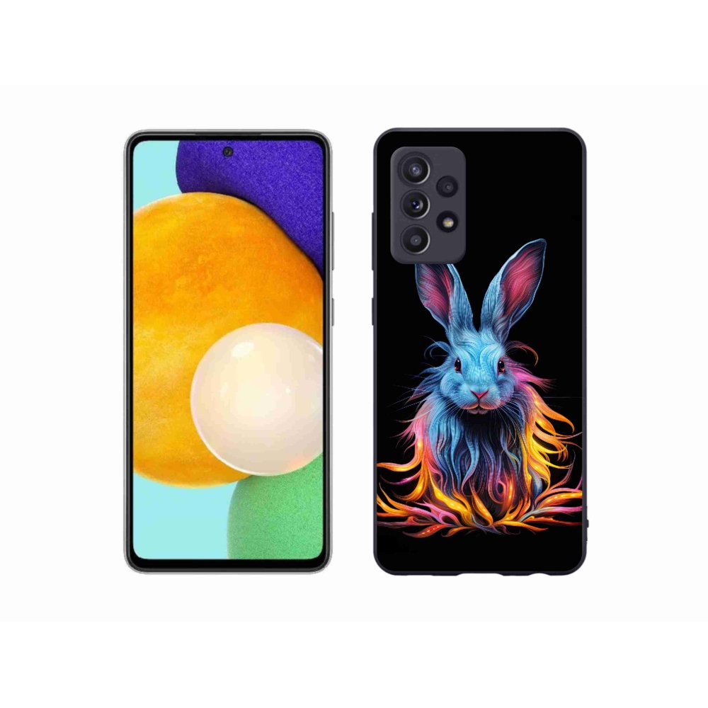 Gél borítás mmCase Samsung Galaxy A52s 5G - absztrakt nyúl - Samsung Galaxy A52s 5G - absztrakt nyúl