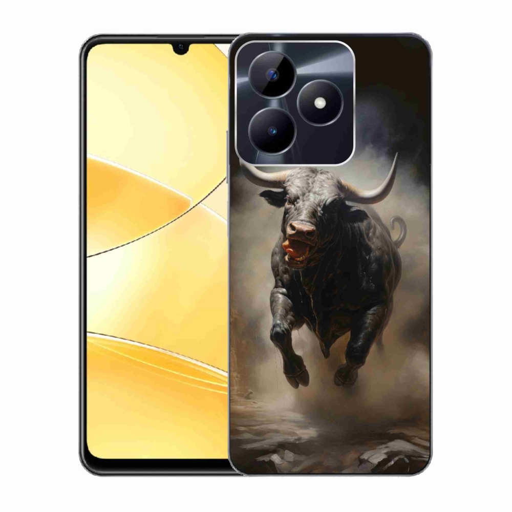 Zselés borítás mmCase a Realme C51/C53 készülékhez - dühös bika