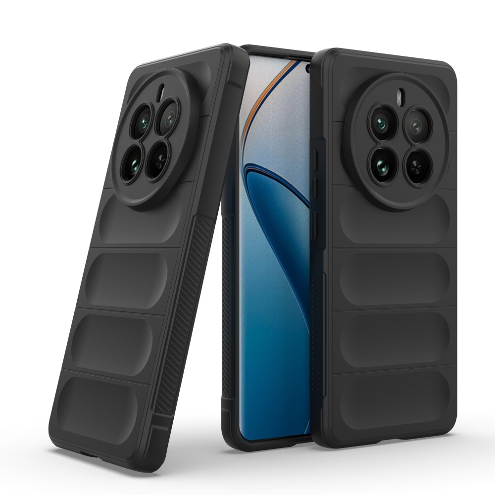 Rugg tartós zselés tok a Realme 12 Pro 5G/12 Pro+ 5G modellhez - fekete