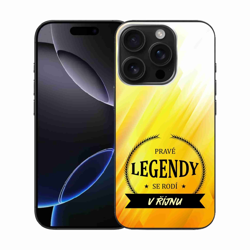 Gél borítás mmCase iPhone 16 Pro készülékhez - Októberi legendák sárga háttérrel