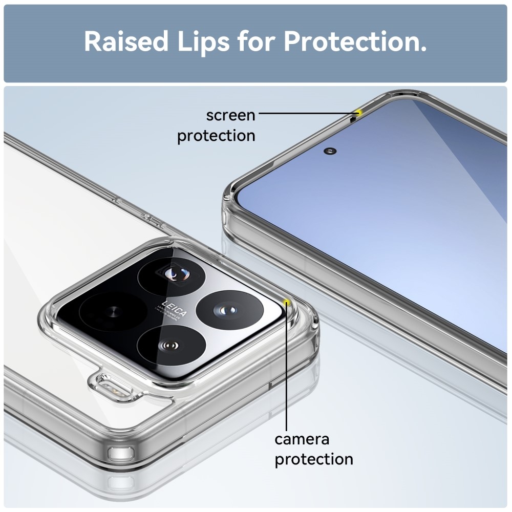 Gél tok fix hátlappal Xiaomi 15 Pro - átlátszó