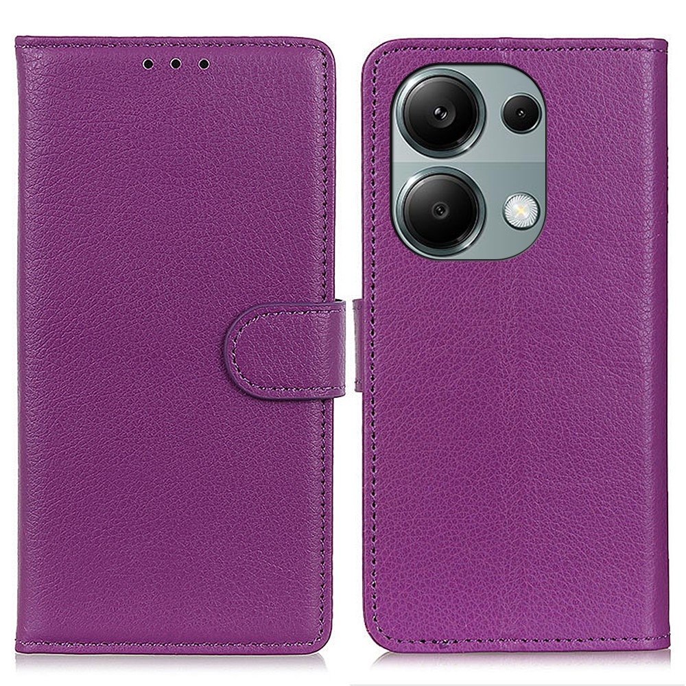 Litchie könyv tok Xiaomi Redmi Note 13-hoz - lila