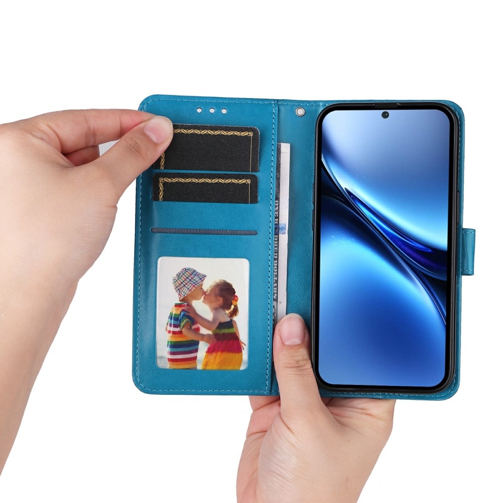 Napraforgó könyv tok a Vivo X200 Pro 5G készülékhez - kék