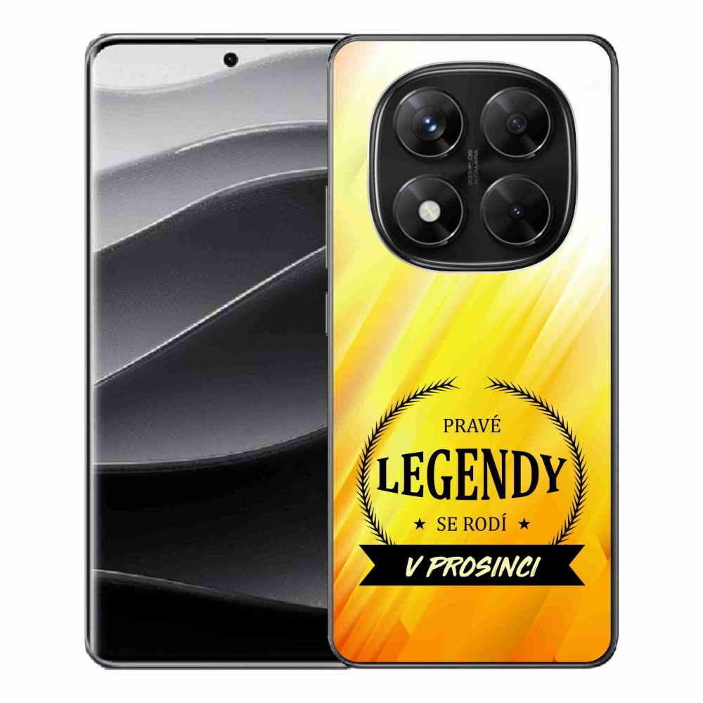 Gél borítás mmCase a Xiaomi Redmi Note 14 Pro 5G/Poco X7 5G - Legendák decemberi sárga háttérrel