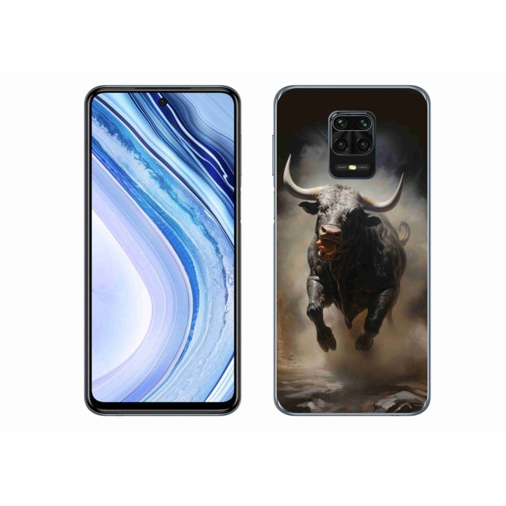 Gél borítás mmCase a Xiaomi Redmi Note 9 Pro számára - dühös bika
