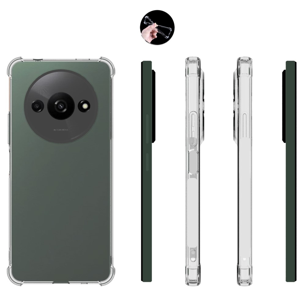 IDEWEI zselés tok megerősített sarkokkal Xiaomi Redmi A3-hoz - átlátszó