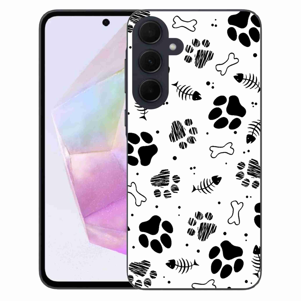 Zselés borítás mmCase Samsung Galaxy A35 5G - kutyamancsok 1