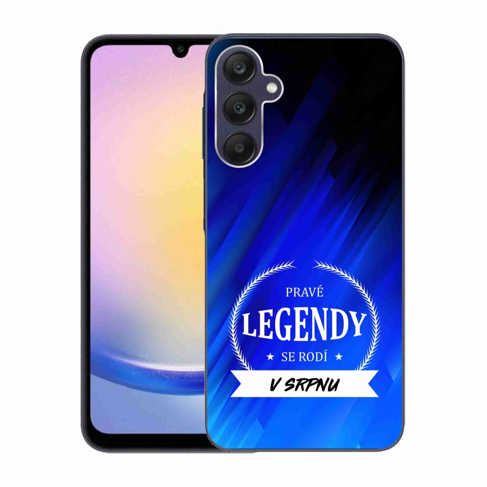 Gél borító mmCase Samsung Galaxy A25 5G - Legends of August kék háttérrel