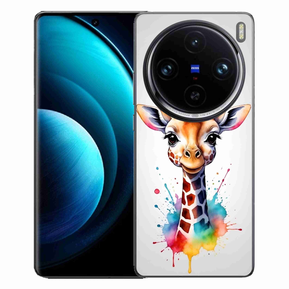 Zselés borítás mmCase a Vivo X100 Pro 5G készülékhez - zsiráf 1