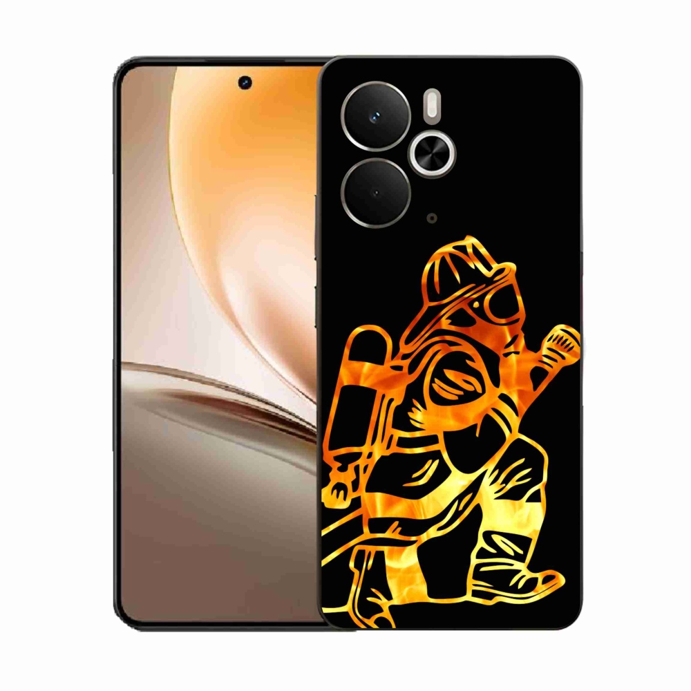 Gél borítás mmCase a Realme 14 5G számára - tűzoltó 1