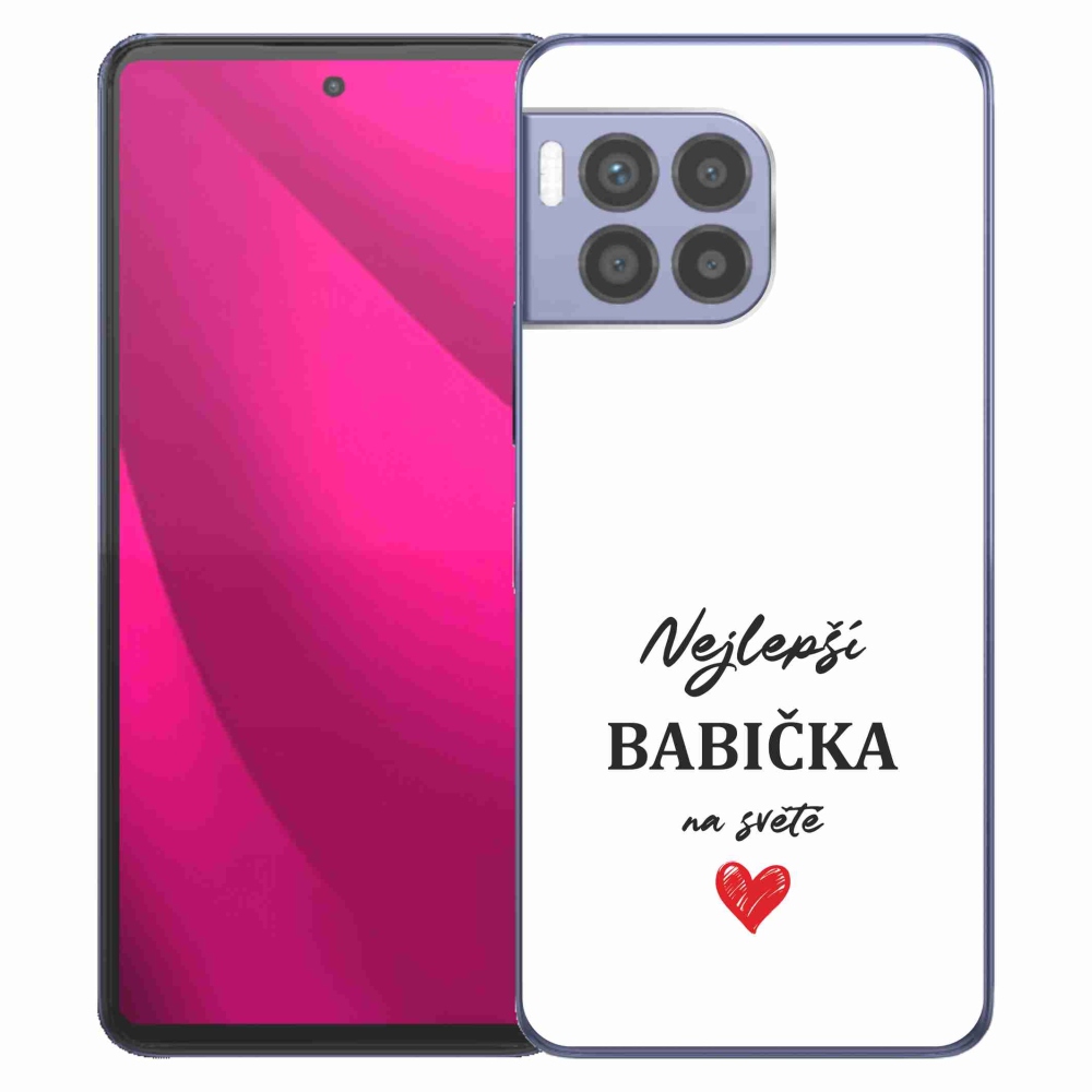 Gél borító mmCase a T-Mobile T Phone 2 Pro készülékhez - Best Grandma 1 fehér háttér