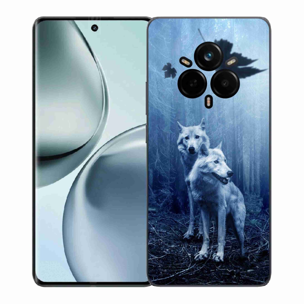 Gél borítás mmCase a Realme 14 Pro 5G számára - farkasok az erdőben
