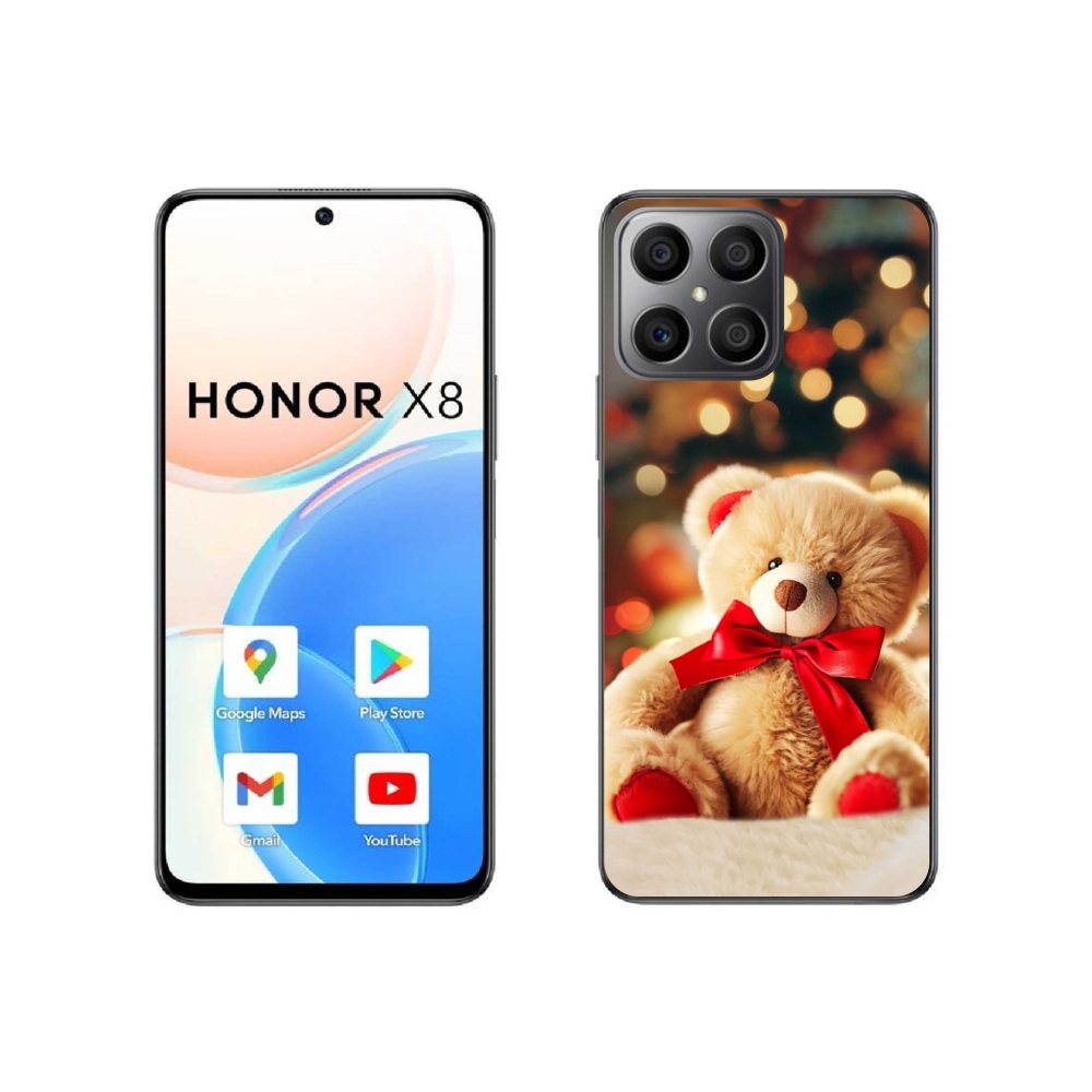 Gél borítás mmCase a Honor X8 4G készülékhez - mackó