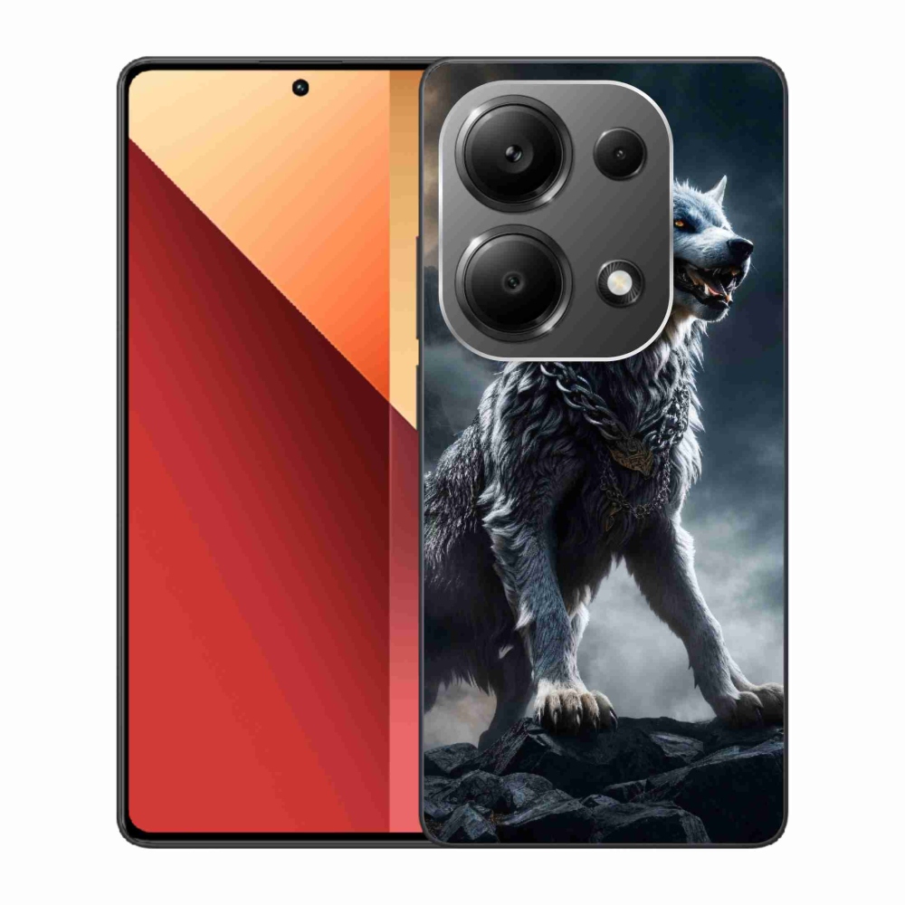 Gél borítás mmCase a Xiaomi Redmi Note 13 Pro 4G/Poco M6 Pro számára - farkas 1