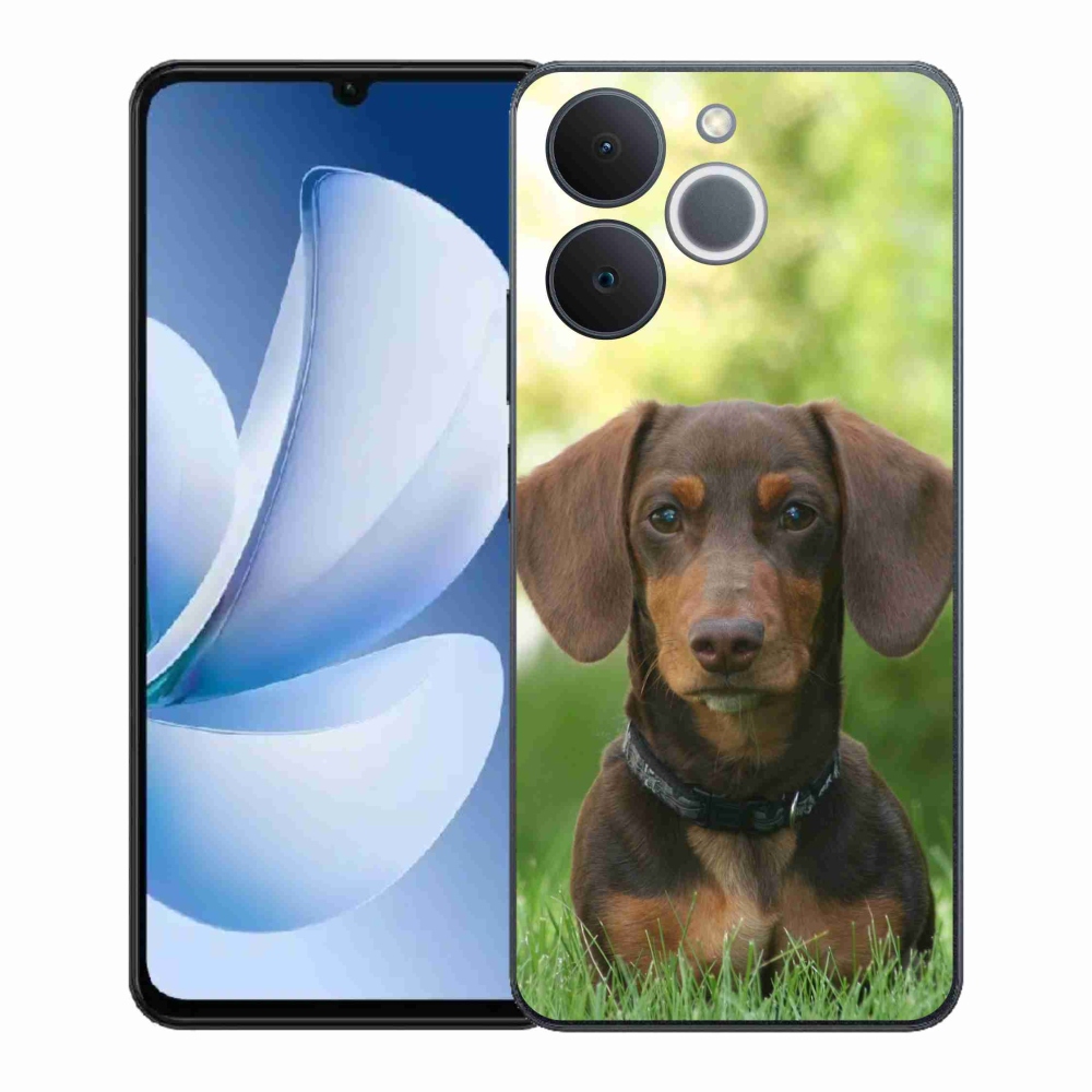 Zselés borítás mmCase a Realme Note 70T készülékhez - barna tacskó