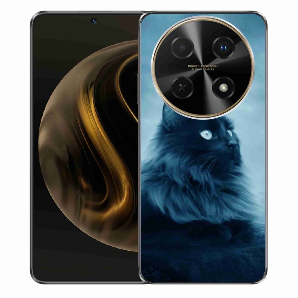 Gél tok mmCase a Huawei Nova 12i készülékhez - fekete cat 1