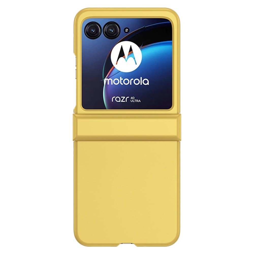 Kemény műanyag borítás Motorola Razr 40 Ultra 5G készülékhez - sárga