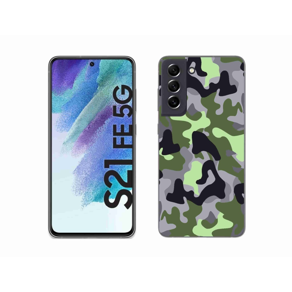 Zselés borítás mmCase Samsung Galaxy S21 FE 5G - terepszínű minta 7