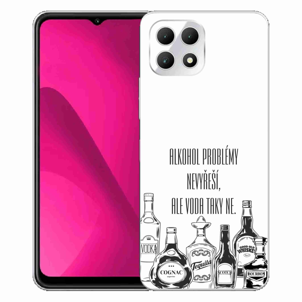 Gél borító mmCase a T-Mobile T Phone 2 készülékhez - vicces szöveg fehér háttérrel