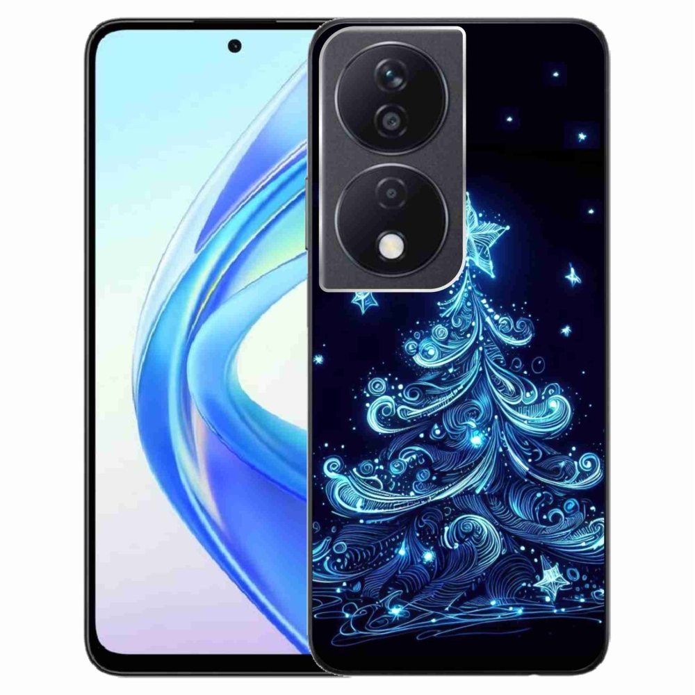 Gél borítás mmCase a Honor X7b/Honor 90 Smart számára - neon karácsonyfa 4