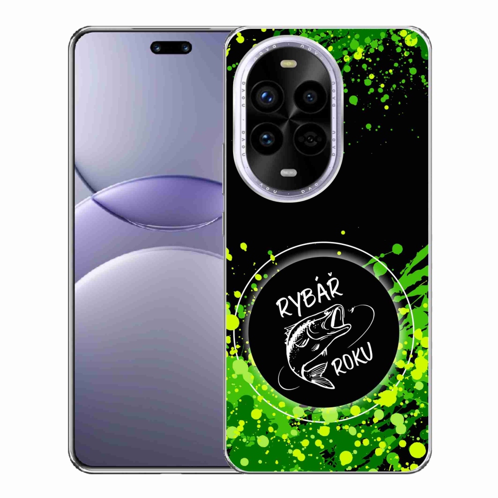 Gél borító mmCase a Huawei Nova 13 Pro 5G-n - az év horgásza fekete háttérrel