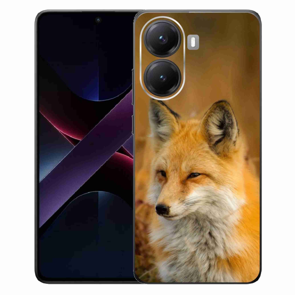 Gél borítás mmCase a Xiaomi Poco X7 Pro 5G számára - róka