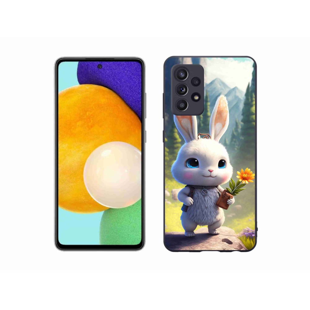 Gél védőhuzat mmCase Samsung Galaxy A52s 5G - aranyos nyuszi