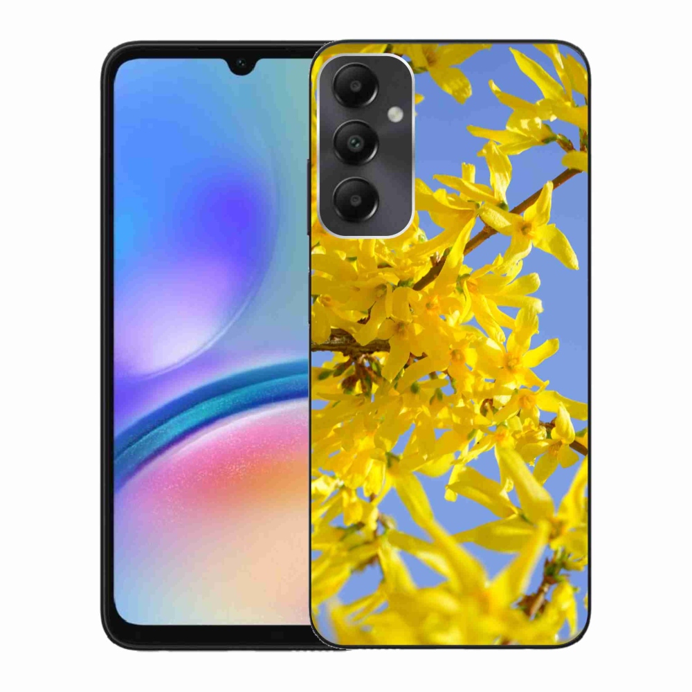 Gél borítás mmCase Samsung Galaxy A05s készülékhez - sárga virágok