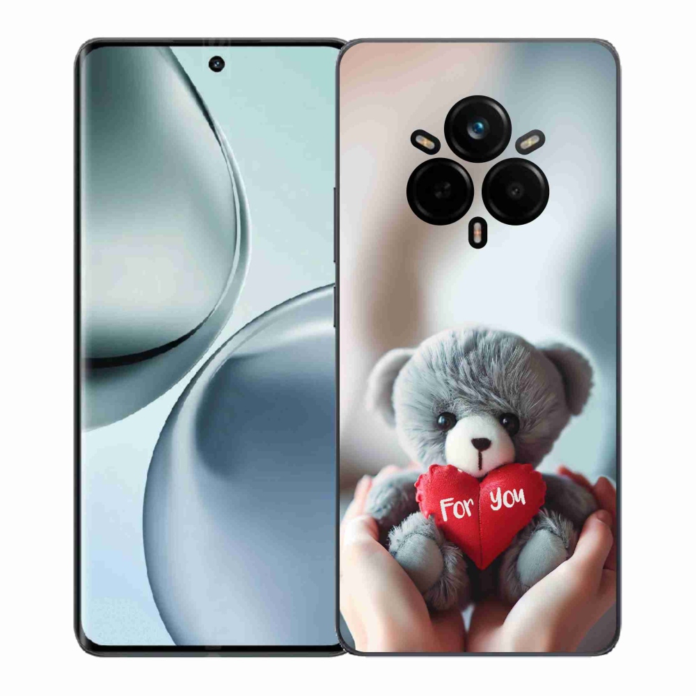 Gél borítás mmCase a Realme 14 Pro+ 5G számára - mackó a szerelmesek számára