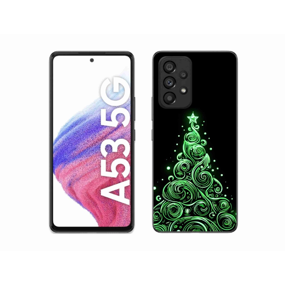 Gél borítás mmCase Samsung Galaxy A53 5G - neon karácsonyfa 3