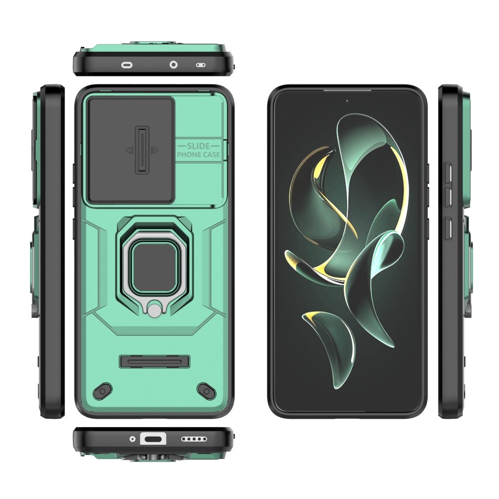 Lencseálló hibrid borítás Xiaomi 13T/13T Pro készülékhez - zöld