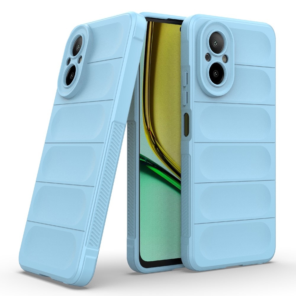 Rugg tartós zselés mobiltelefon borító Realme C67 - világoskék