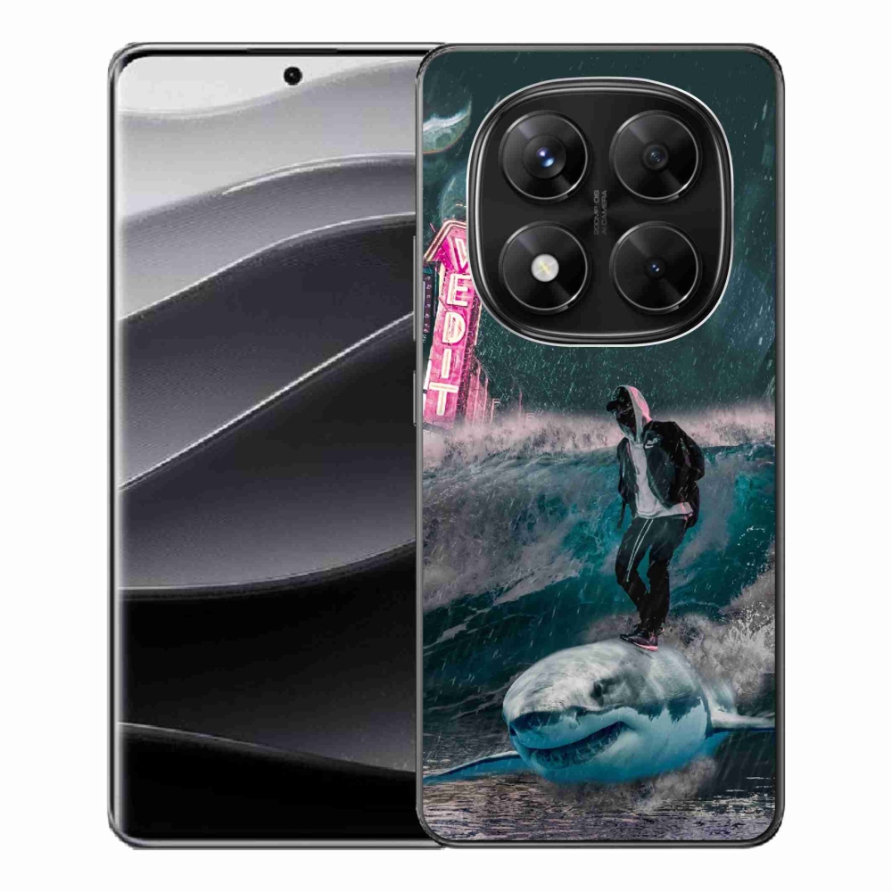 Gél borítás mmCase a Xiaomi Redmi Note 14 Pro 5G/Poco X7 5G számára - cápa