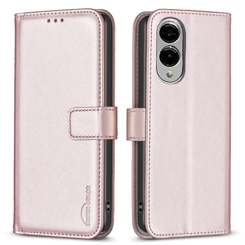 BNF könyv tok Samsung Galaxy S25 Edge készülékhez - rózsaarany