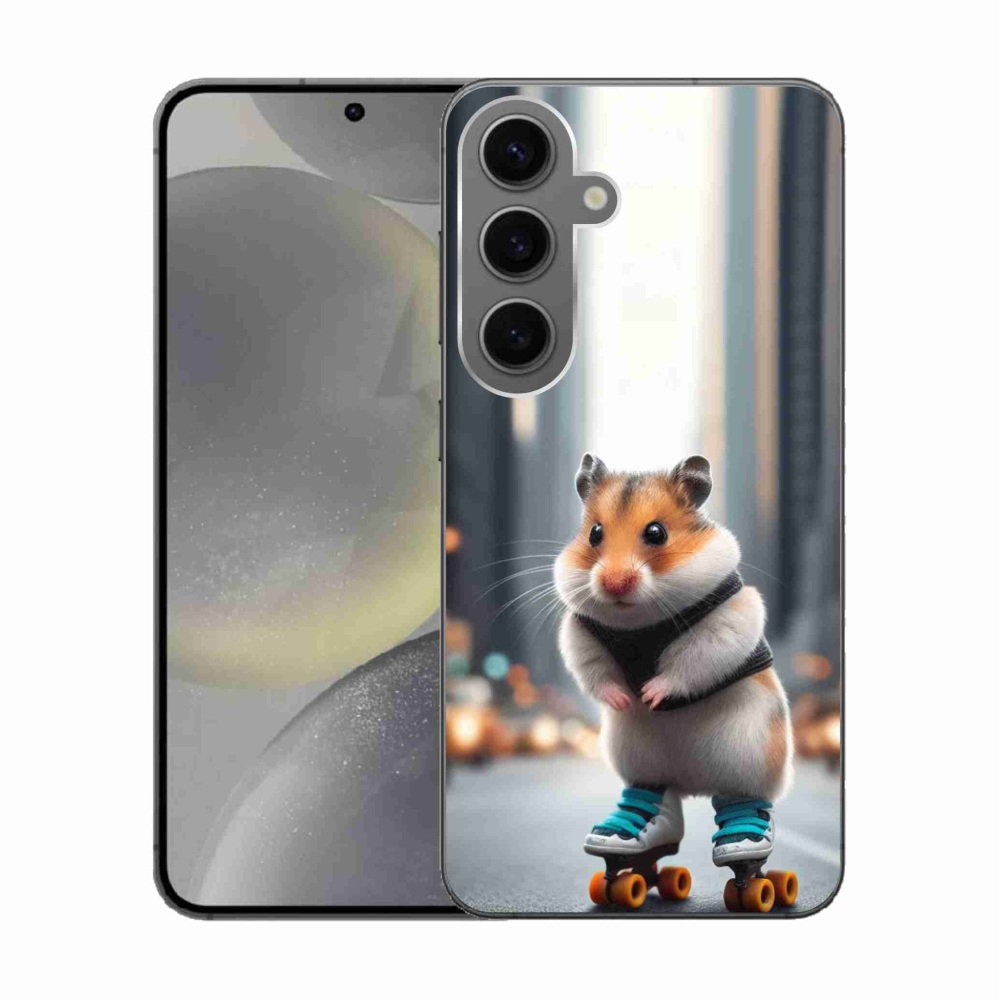 Gél borítás mmCase Samsung Galaxy S24 készülékhez - hörcsög korcsolyán