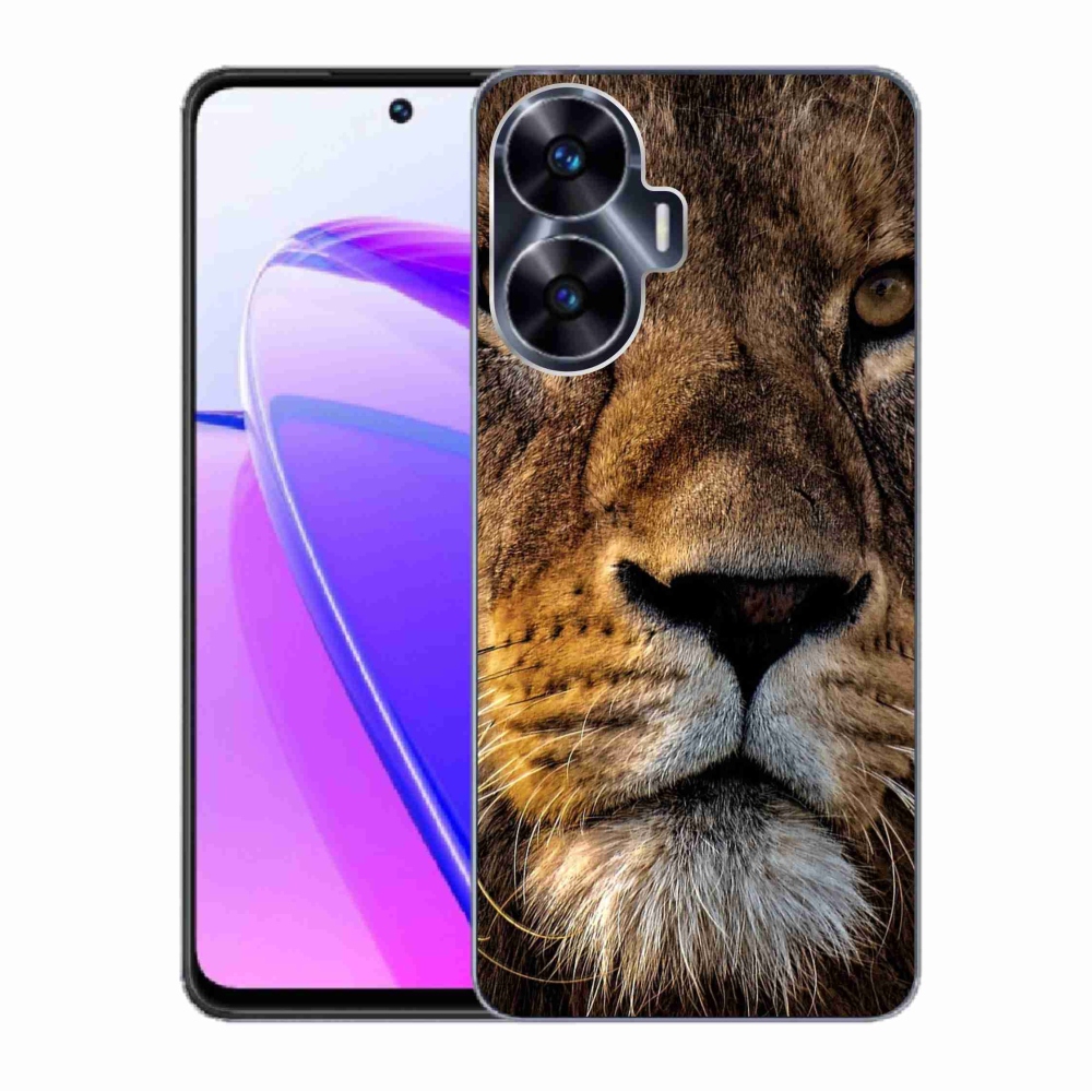 Gél tok mmCase a Realme C55 készülékhez - oroszlán