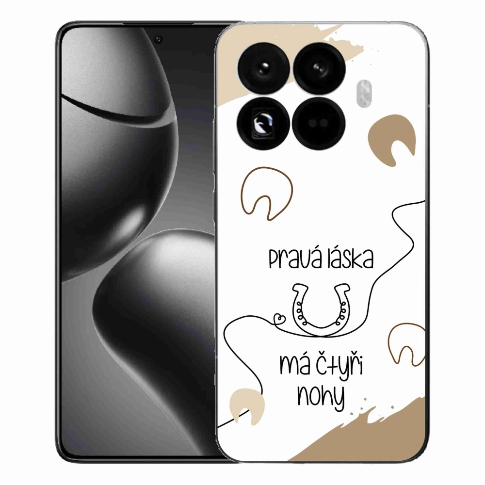 Gél borítás mmCase a Xiaomi 15T Pro számára - ló motívum fehér háttérrel