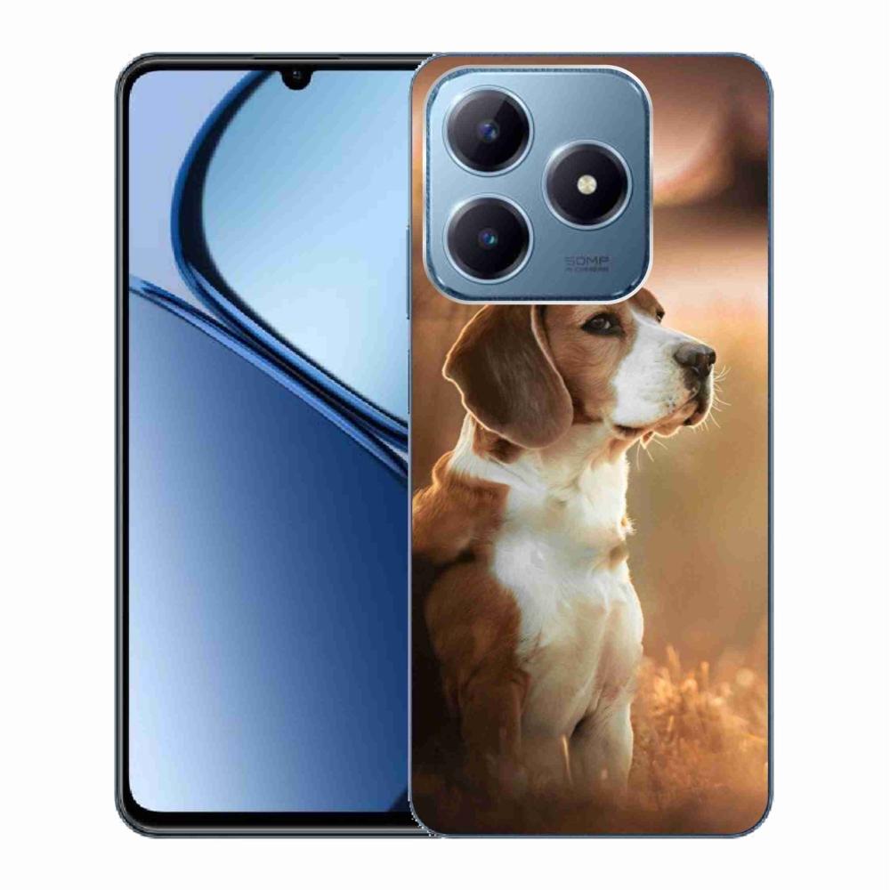 Gél borítás mmCase a Realme C63 készülékhez - bézs színű