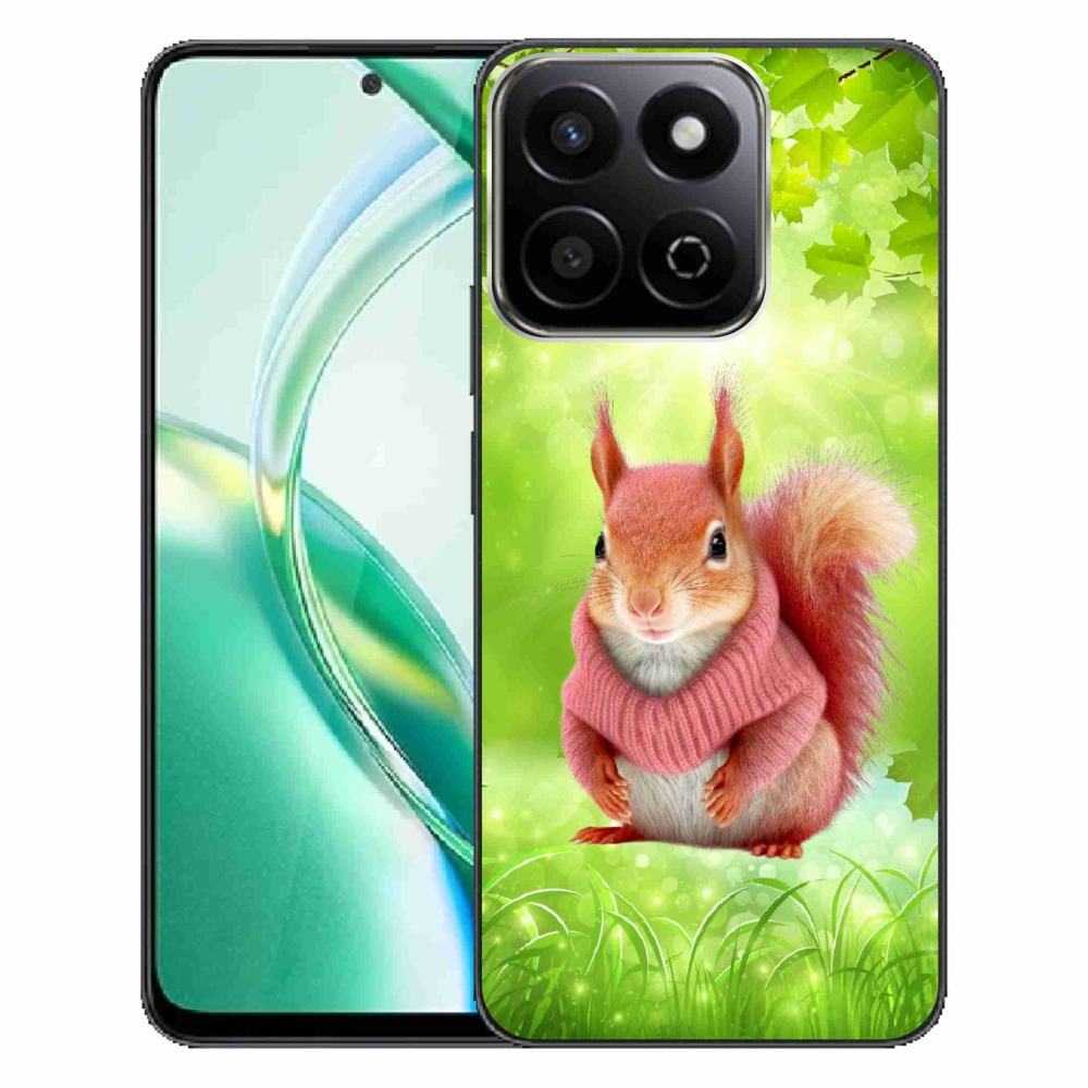 Zselés borítás mmCase a Honor 200 Smart 5G számára - mókus pulóverben
