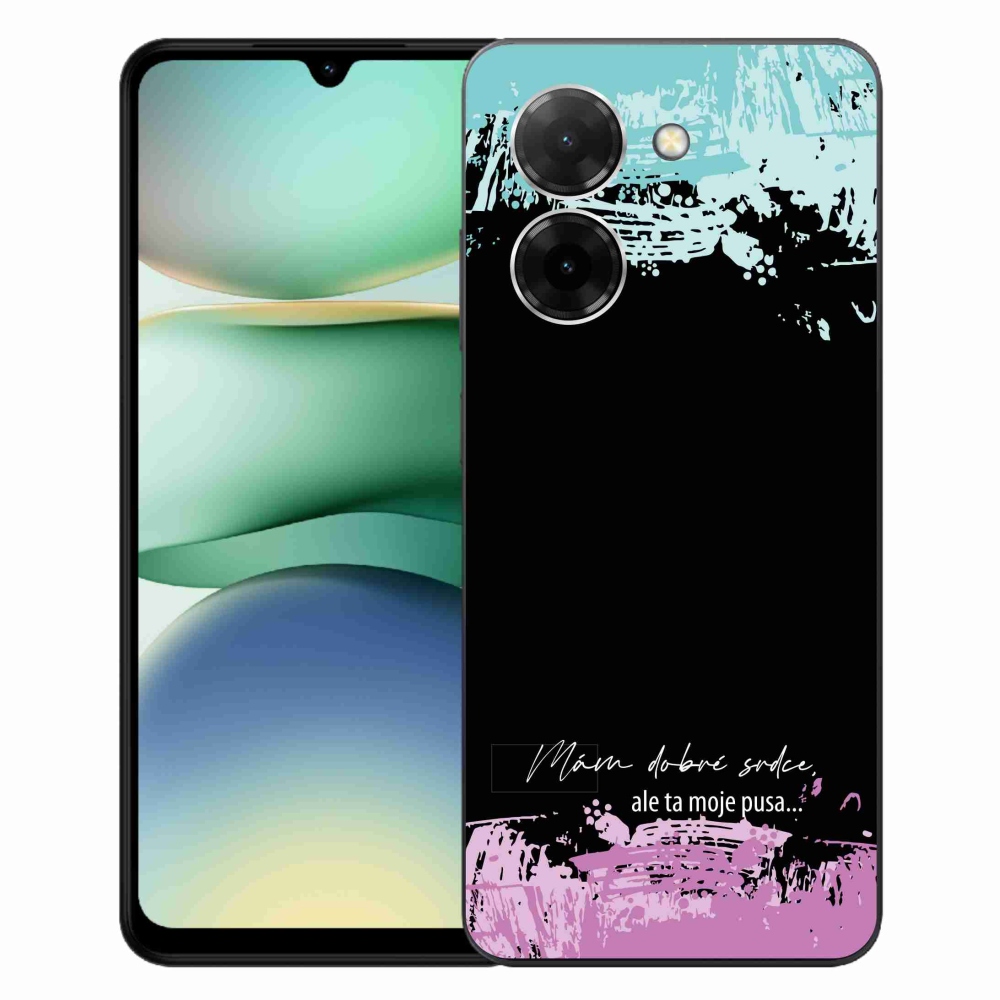 Gél borító mmCase a Xiaomi Redmi A5 (171.7x77.8x8.3mm) - vicces szöveg 3 fekete háttérrel