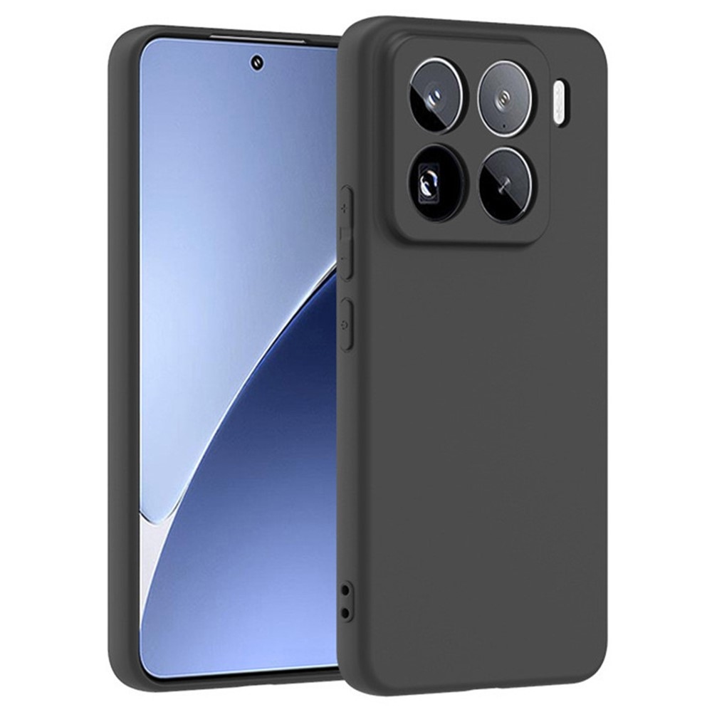 Matt zselés tok Xiaomi 15 Pro-hoz - fekete