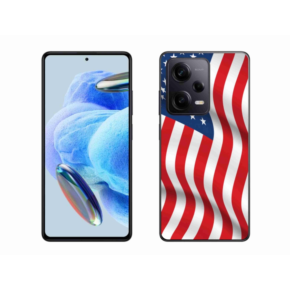 Gél borítás mmCase a Xiaomi Redmi Note 12 Pro+ 5G - amerikai zászlóhoz